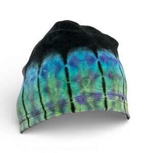 Gypsy Rose 100% Cotton Velour Tie-Dye Beanie Hat NWT